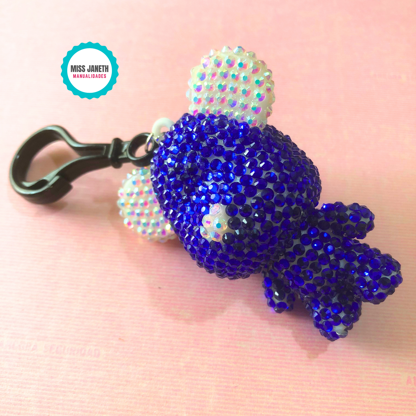 Llavero de osito para pedreria
