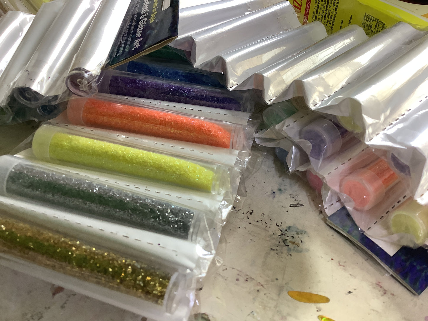 Tubos de Glitter