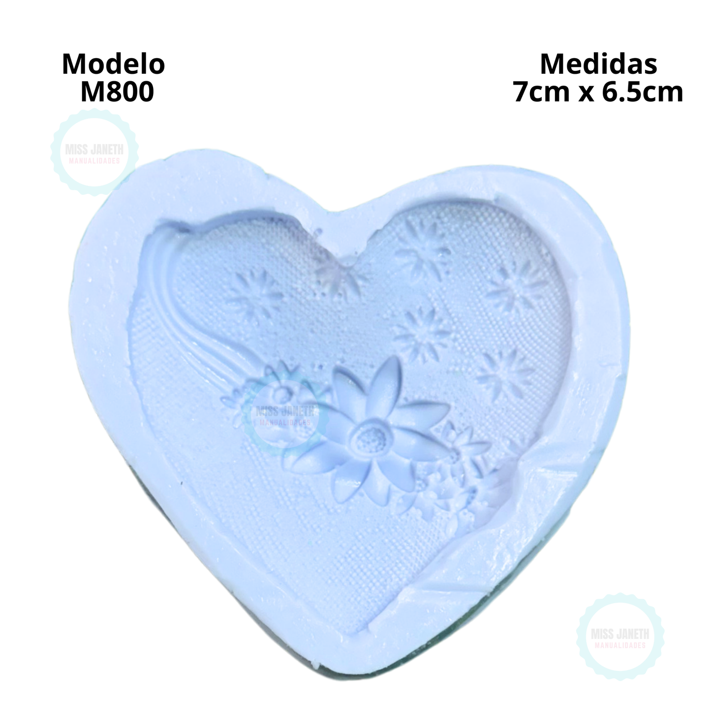 Corazón listón de flor 🌺