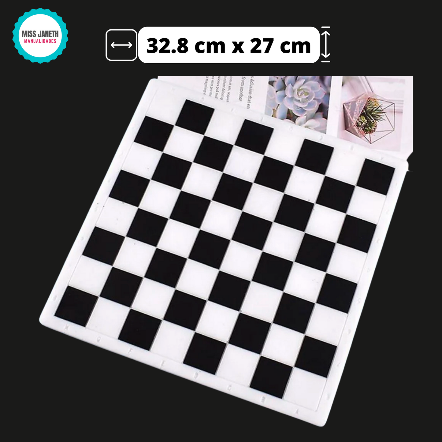 Molde Tablero para ajedrez