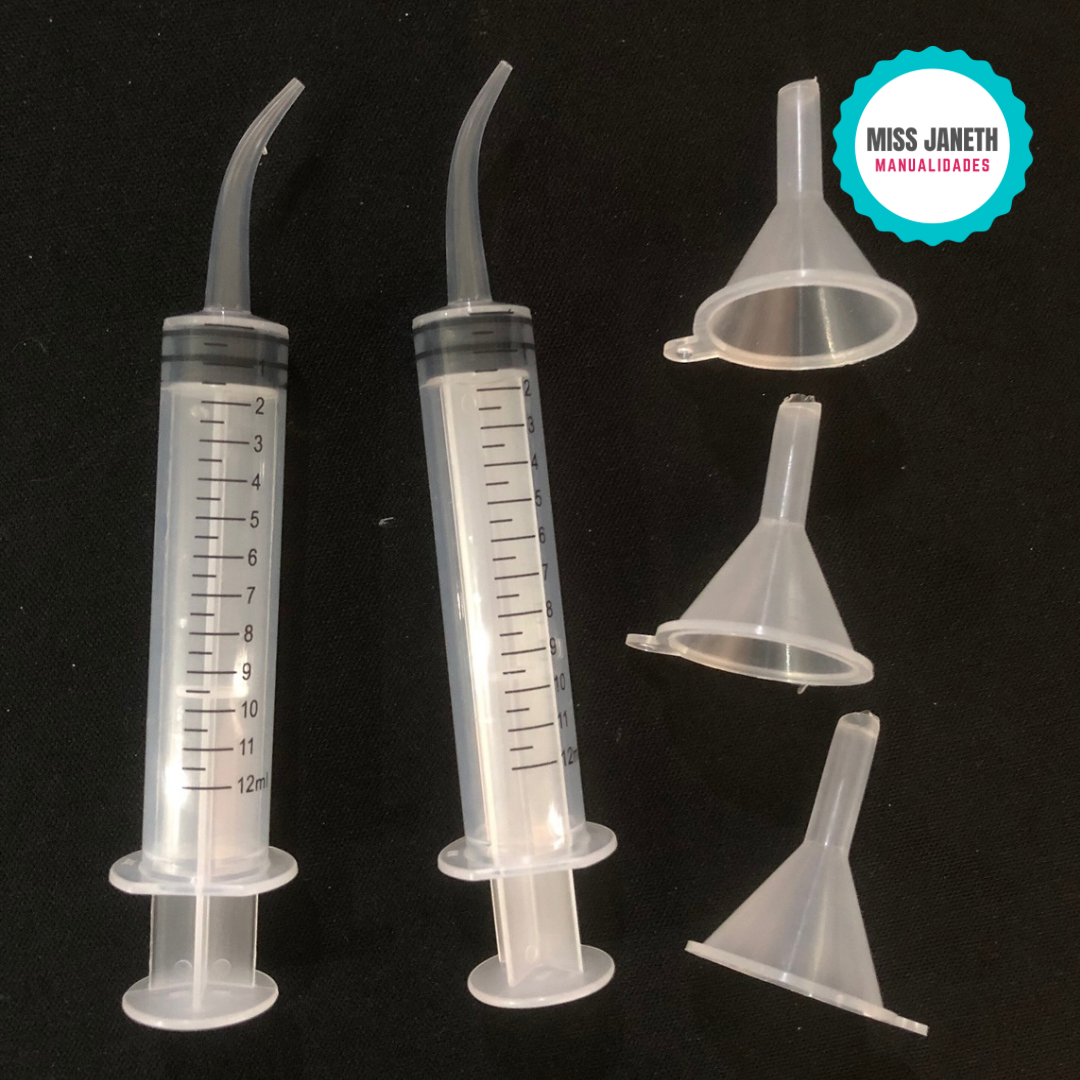 2 Jeringas / 3 embudos