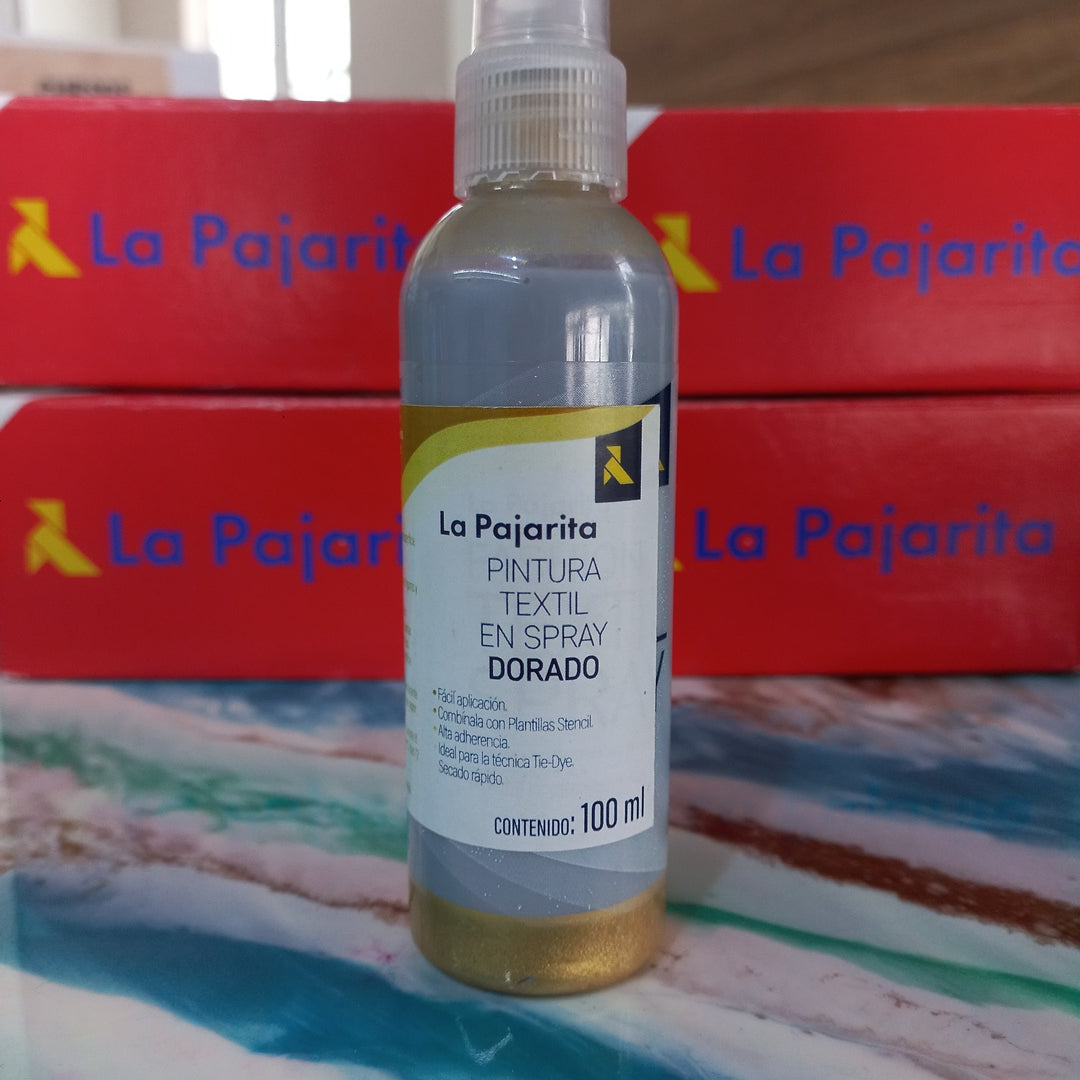 Pintura Textil Spray Dorado