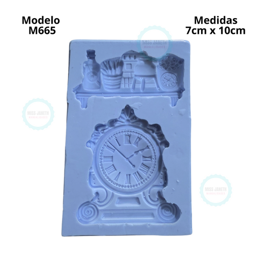 Reloj y repisa