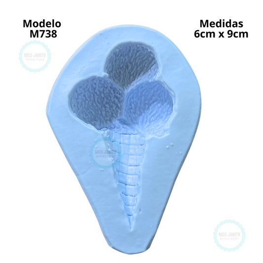 Cono de Helado 3bolas