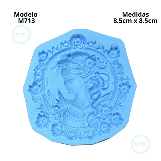 Camafeo floral M