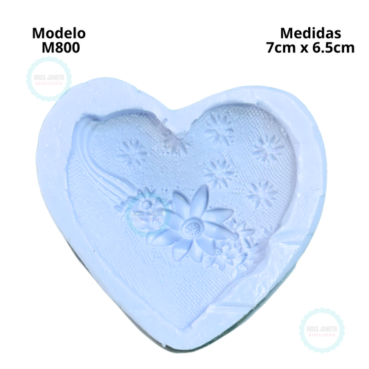 Corazón listón de flor 🌺