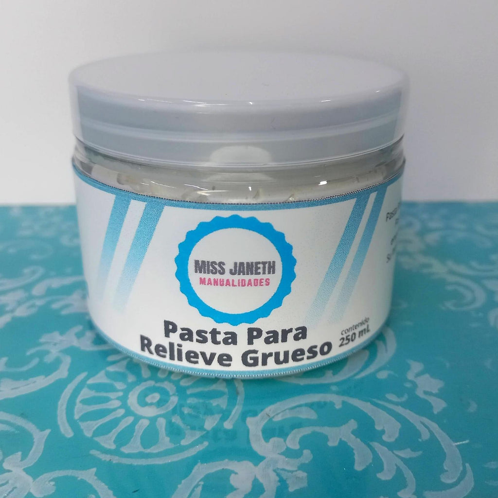 PASTA PARA RELIEVE GRUESO – Miss Janeth Manualidades